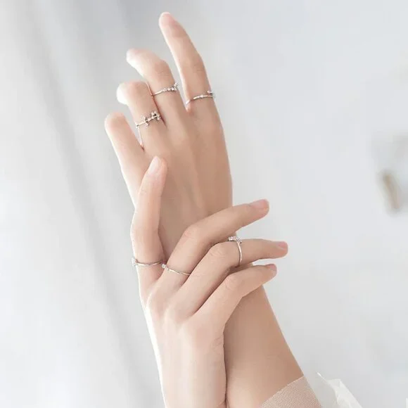 ❤️Zodiac Constellations Sagittarius Silver Size Adjustable Ring For Women, F182